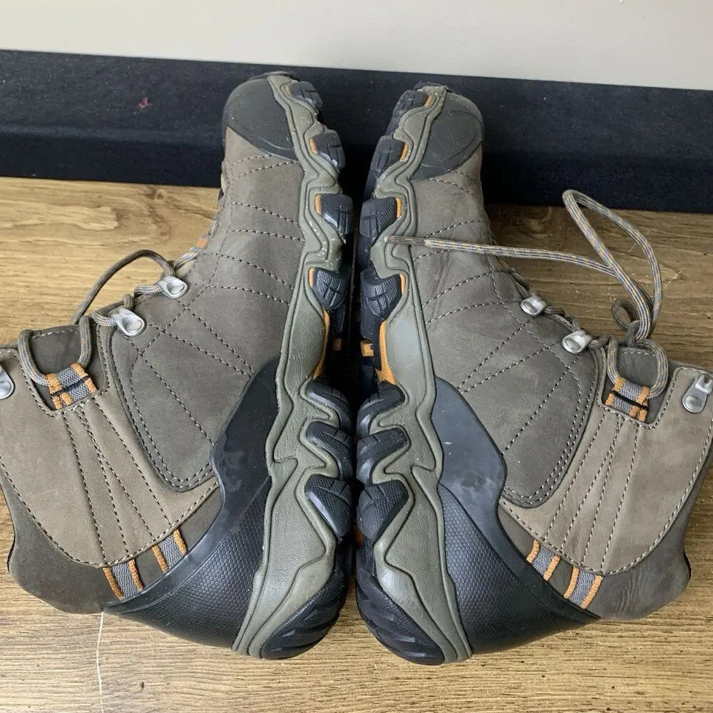 Oboz Boots Men Size 10.5 Brown Bridger Bdry Insulated Waterproof Hiking
